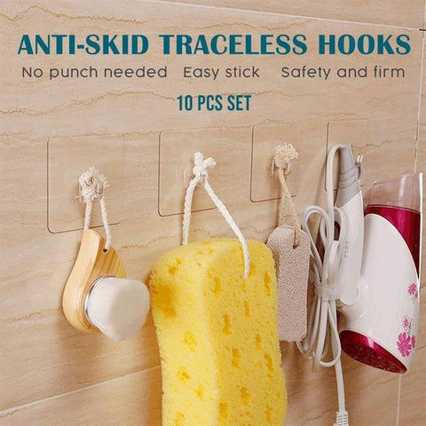 Reusable Anti-skid Traceless Hooks (10 PCS)